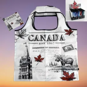 01-0488 - CANADA FOLDABLE BAG B/W LEAFS