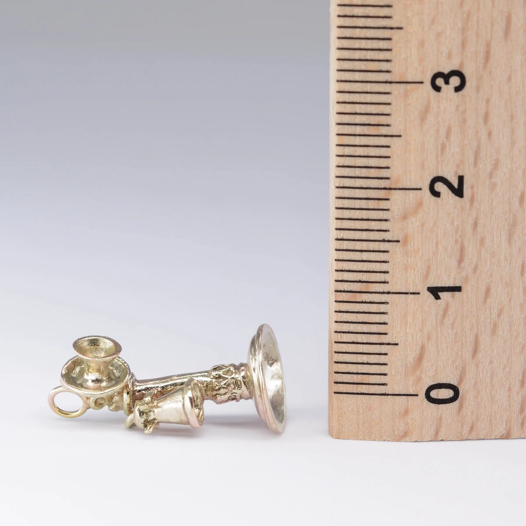 10k Candlestick Phone Charm