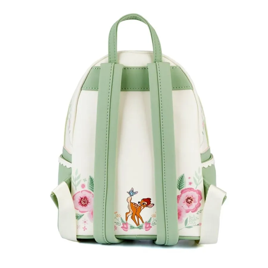 10" Disney : Bambi - Springtime Gingham Faux Leather Mini Backpack Bag Loungefly