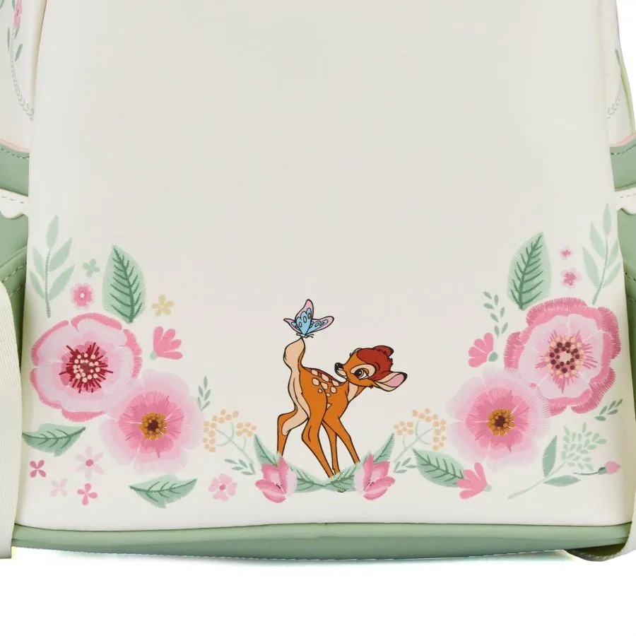 10" Disney : Bambi - Springtime Gingham Faux Leather Mini Backpack Bag Loungefly