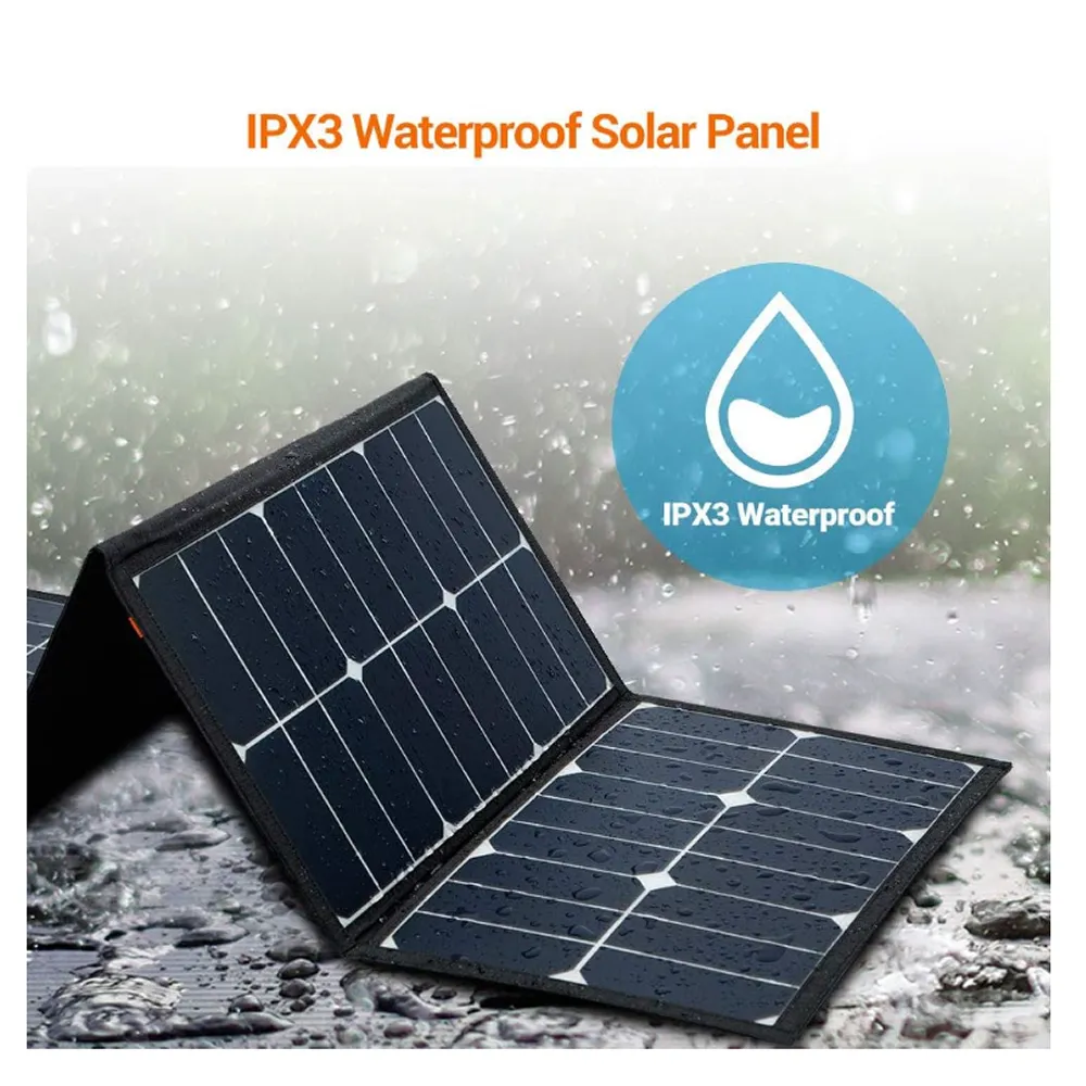 125W Waterproof Foldable 5 Solar Panel Bag