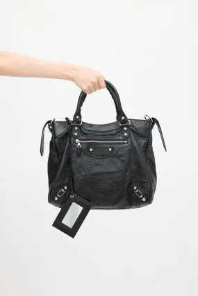 2015 Black Leather Velo Bag