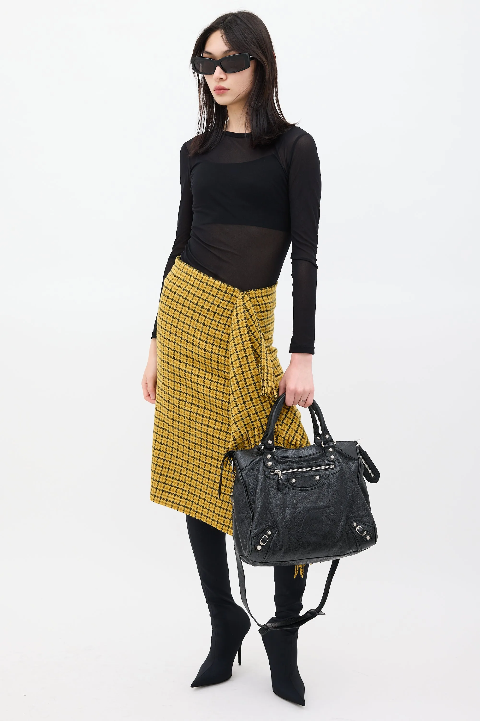 2015 Black Leather Velo Bag
