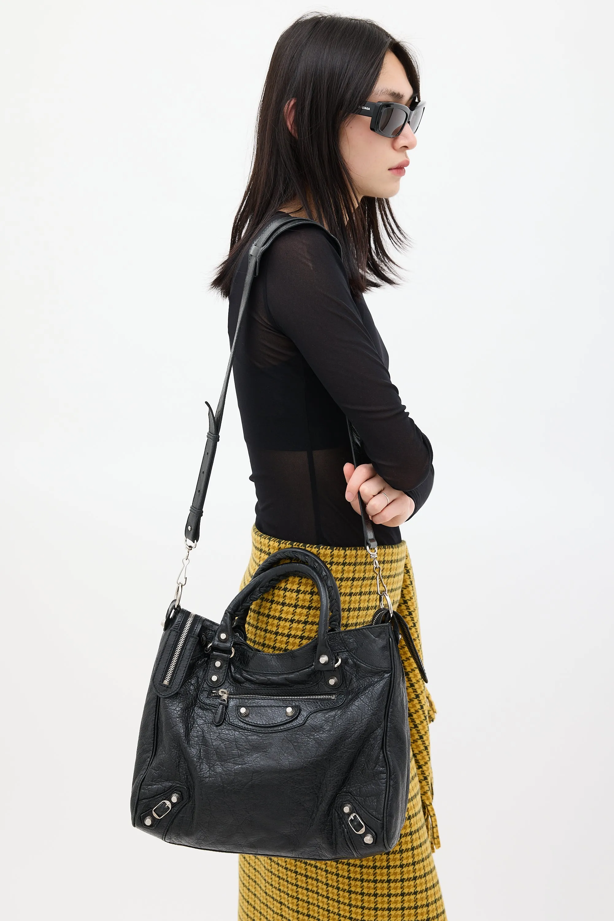 2015 Black Leather Velo Bag