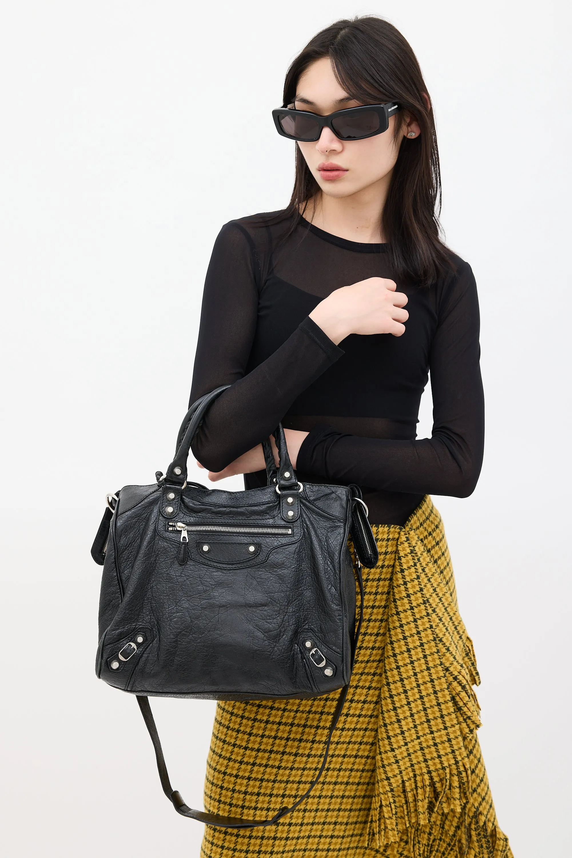 2015 Black Leather Velo Bag