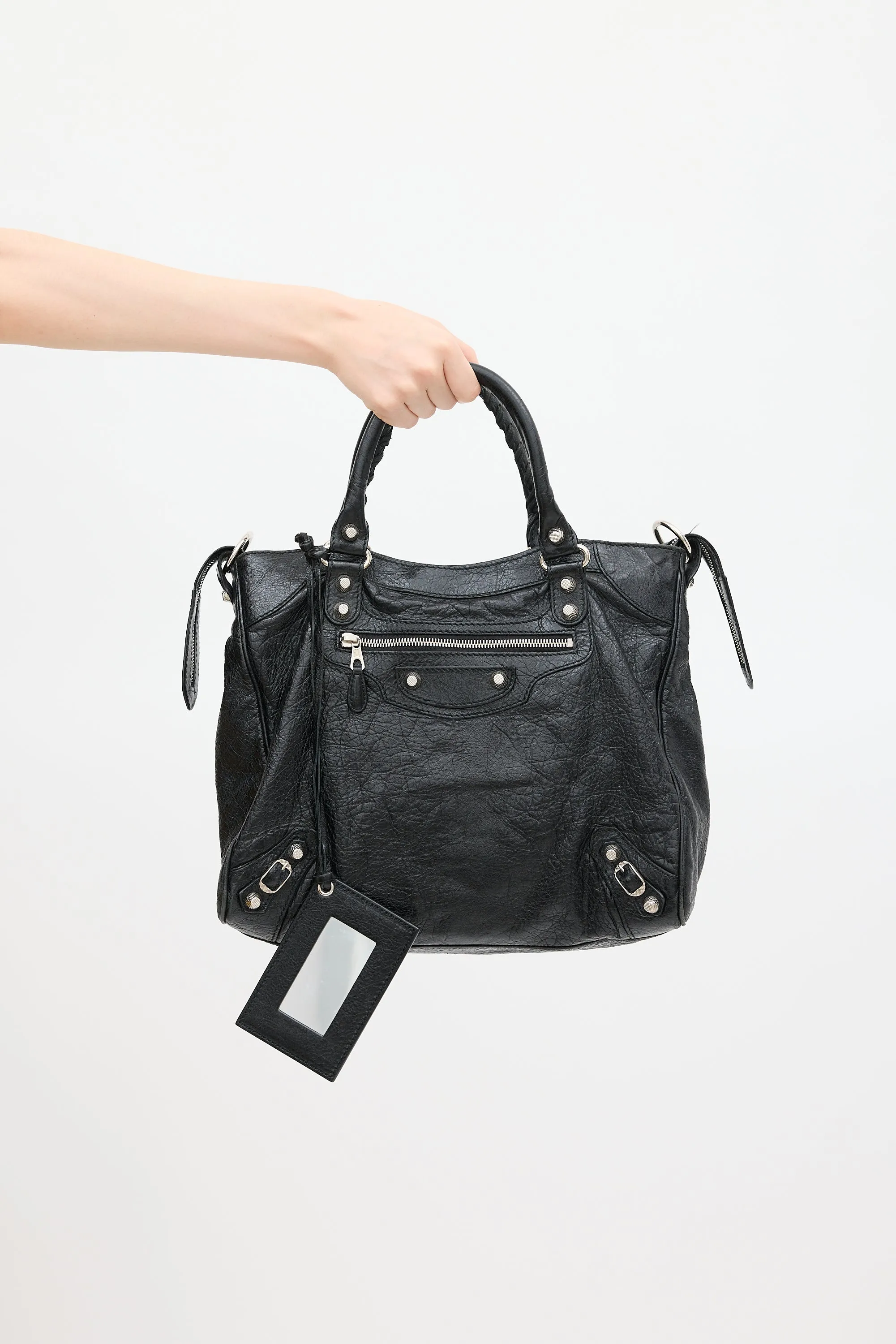 2015 Black Leather Velo Bag