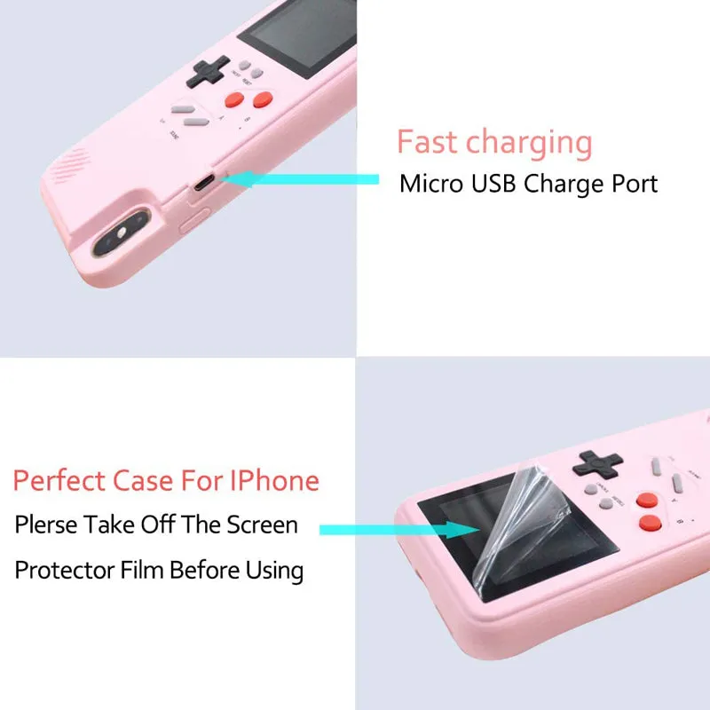 3d Gameboy phone case with 36 classic games cover for iPhone 14 pro max