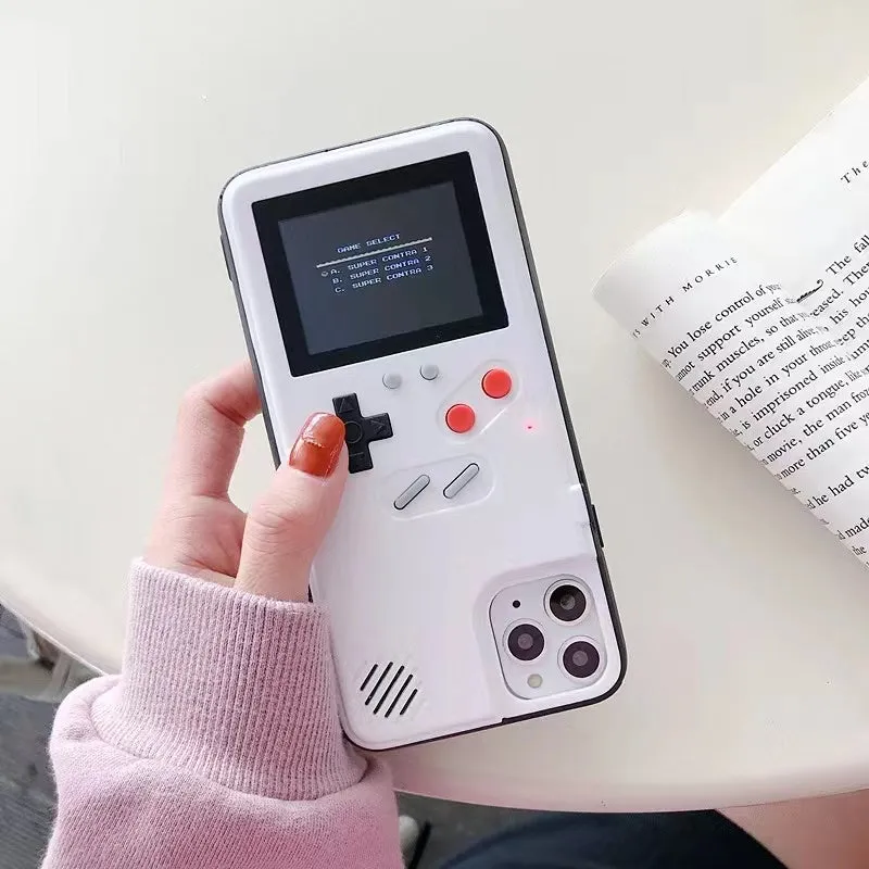 3d Gameboy phone case with 36 classic games cover for iPhone 14 pro max