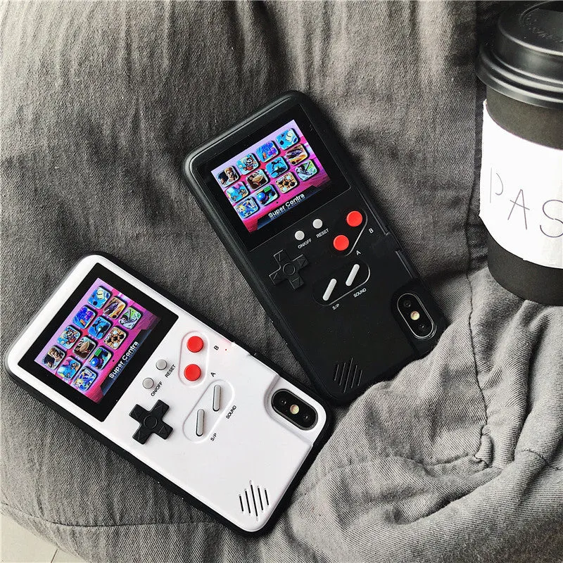 3d Gameboy phone case with 36 classic games cover for iPhone 14 pro max