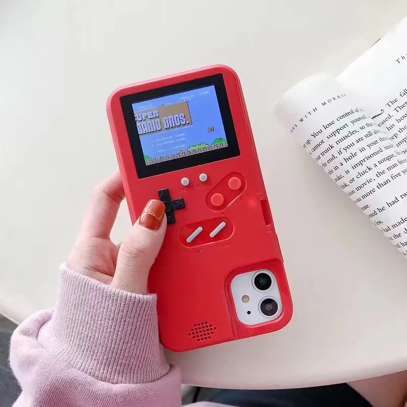3d Gameboy phone case with 36 classic games cover for iPhone 14 pro max