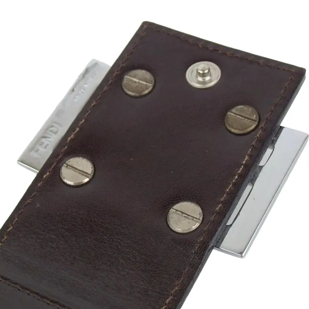 841195AM (C2) Fendi Wallet Long Zucca Dark Brown PVC