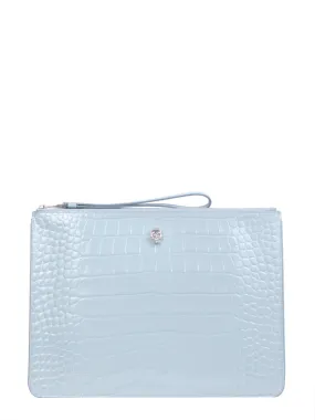 Alexander McQueen Skull-Studded Zipped Clutch Bag