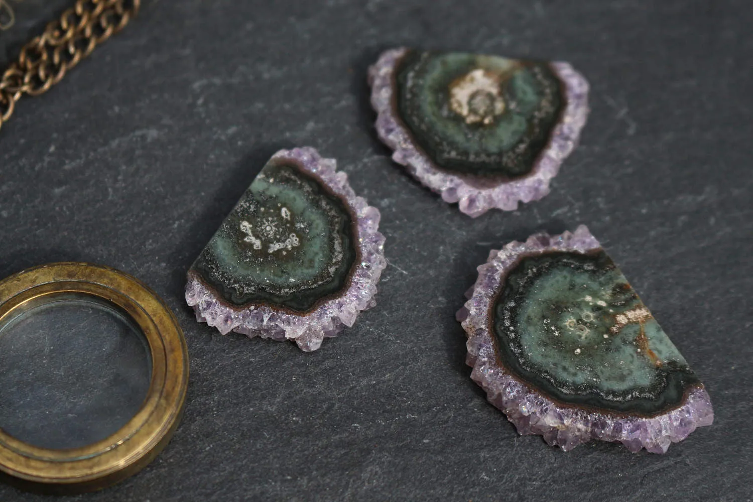 Amethyst Stalactite || Stalactite Slice || Crystal Flower || Amethyst Slice || Raw Amethyst || Druzy Stalactite || Agate Slice || Ornamental