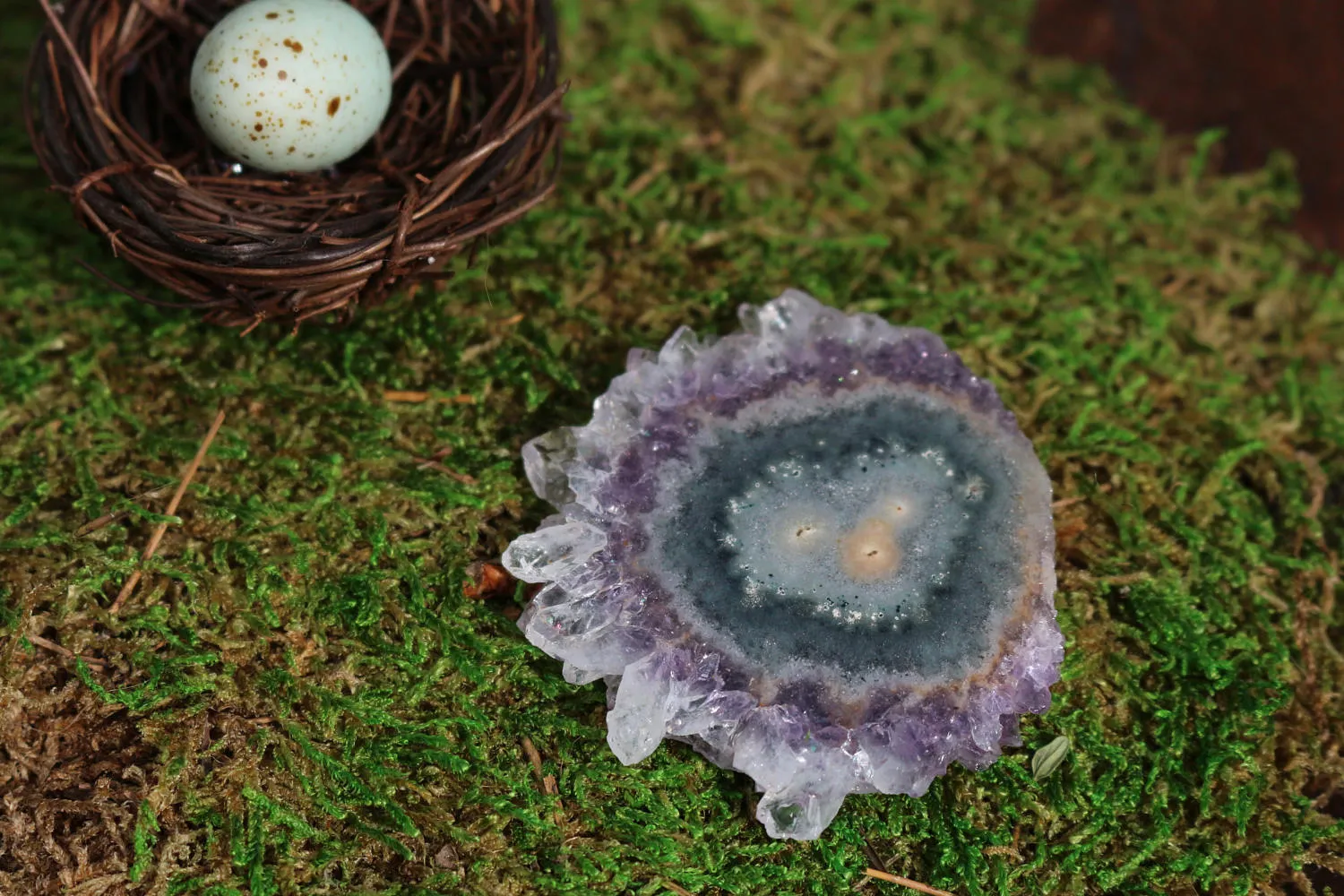 Amethyst Stalactite || Stalactite Slice || Crystal Flower || Amethyst Slice || Raw Amethyst || Druzy Stalactite || Agate Slice || Ornamental