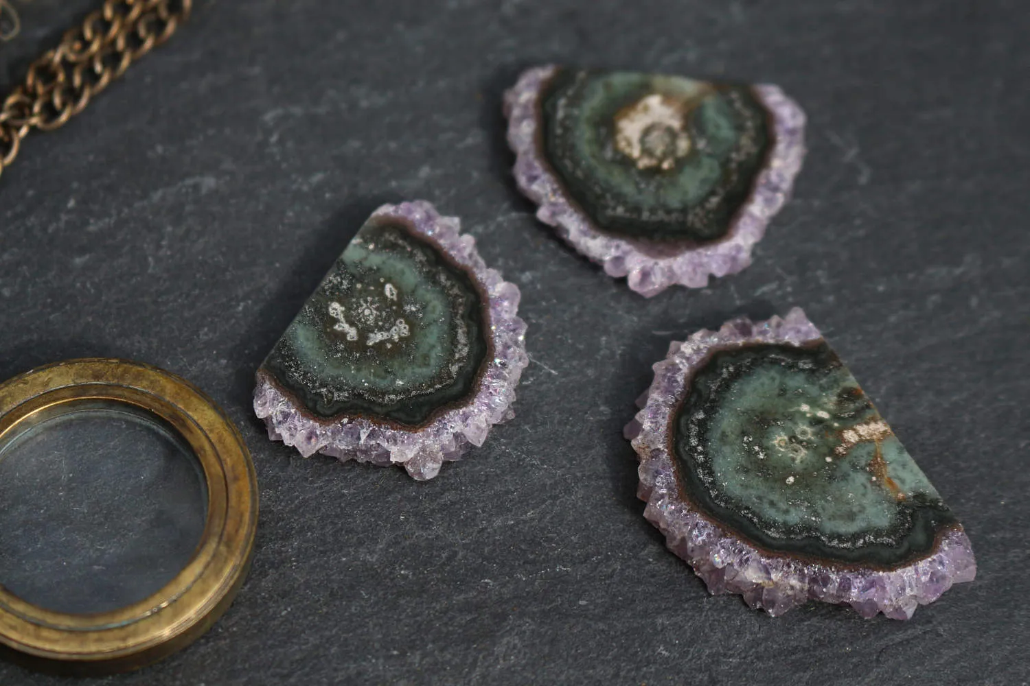 Amethyst Stalactite || Stalactite Slice || Crystal Flower || Amethyst Slice || Raw Amethyst || Druzy Stalactite || Agate Slice || Ornamental
