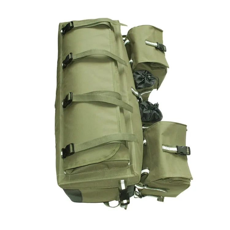 ATV Bag Quad Bike Go Kart Bag Snowmobile Mountain Bike Bag, Color: Army Green