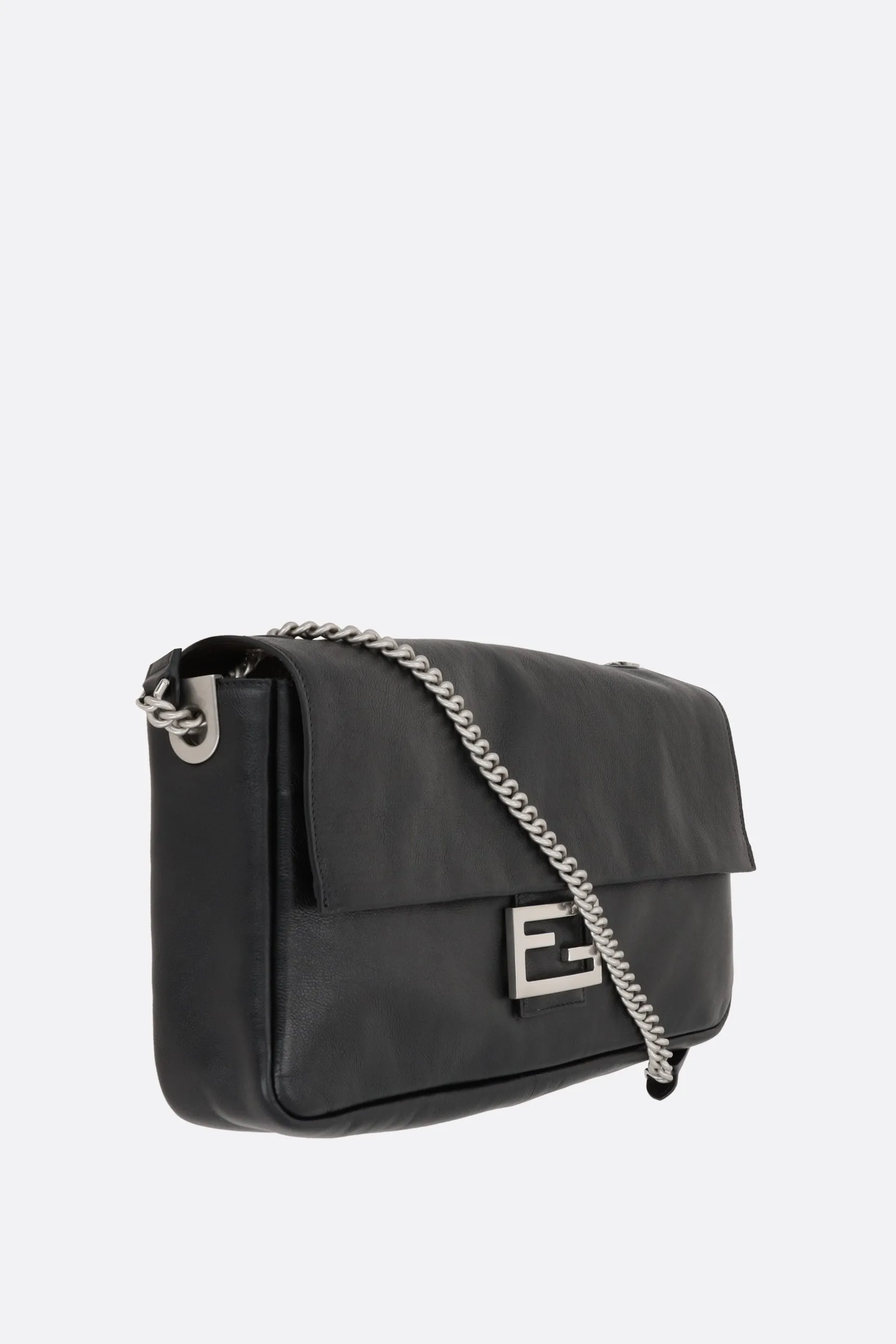 Baguette Chain Leather Handbag