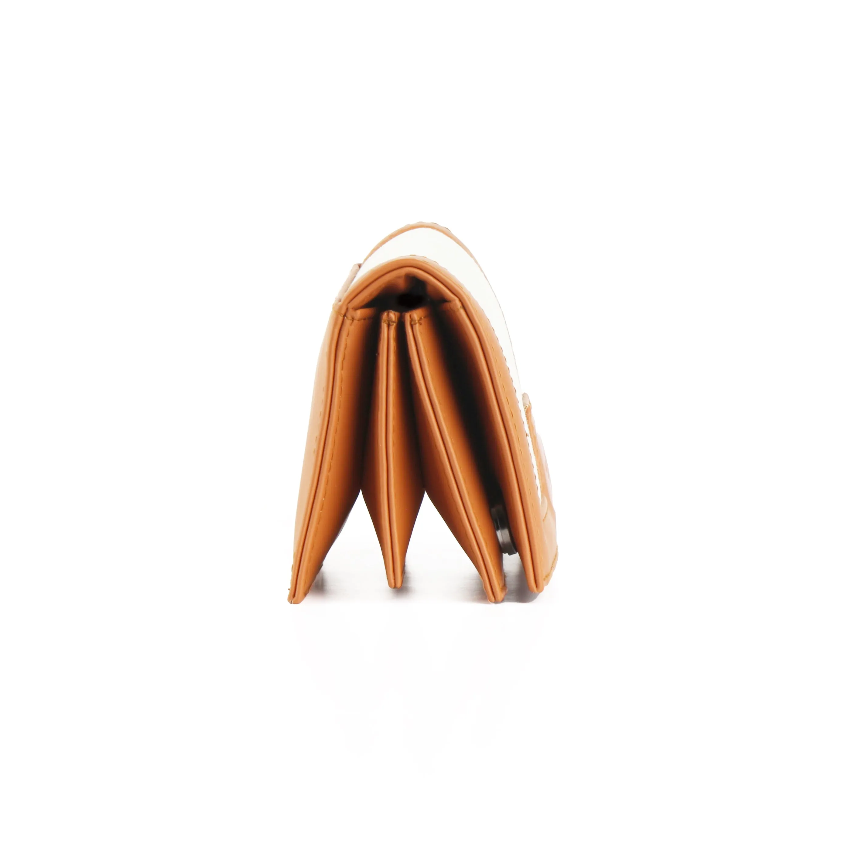 Beige Botanical Sleek Elegance Fold Wallet