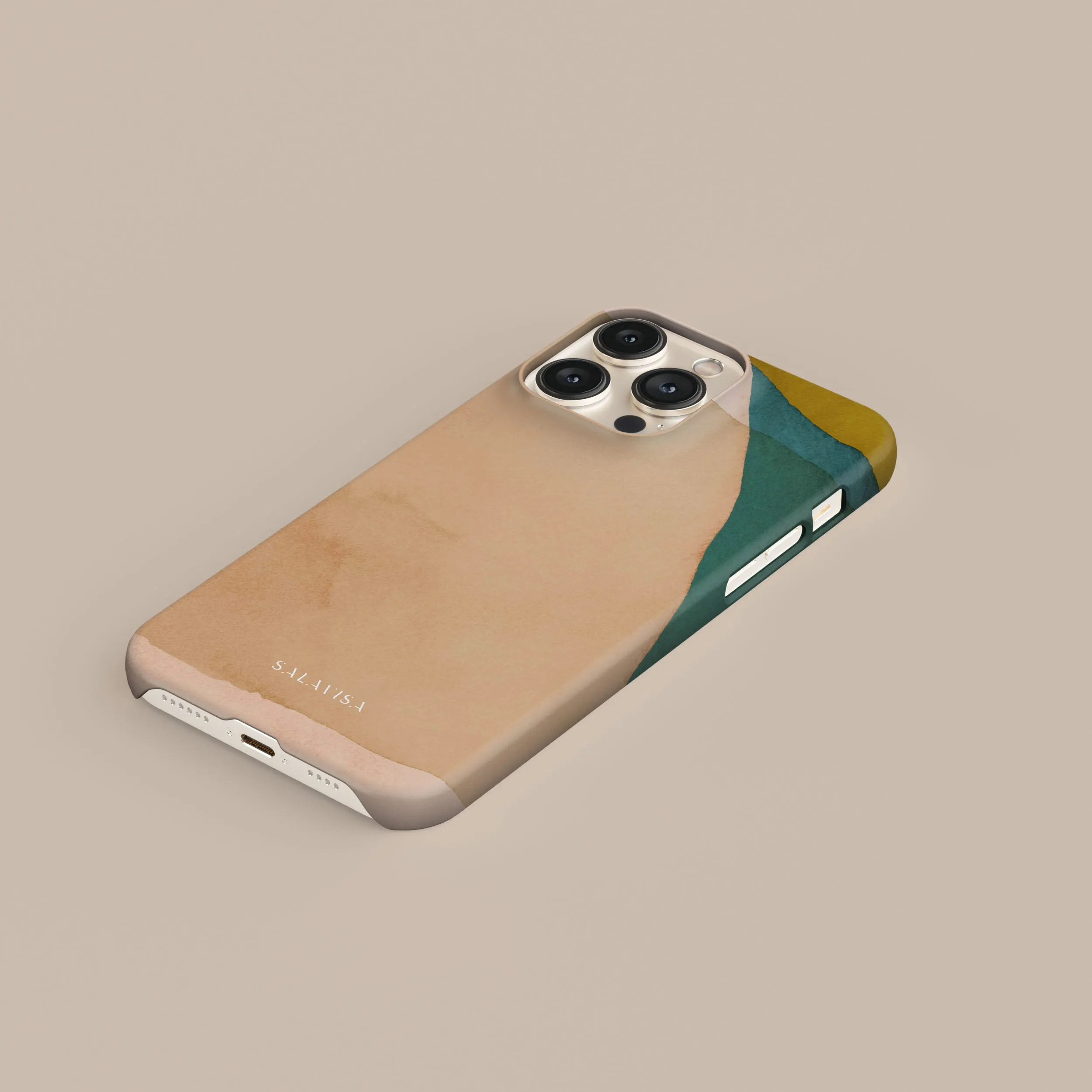 Beige Canvas Phone Case