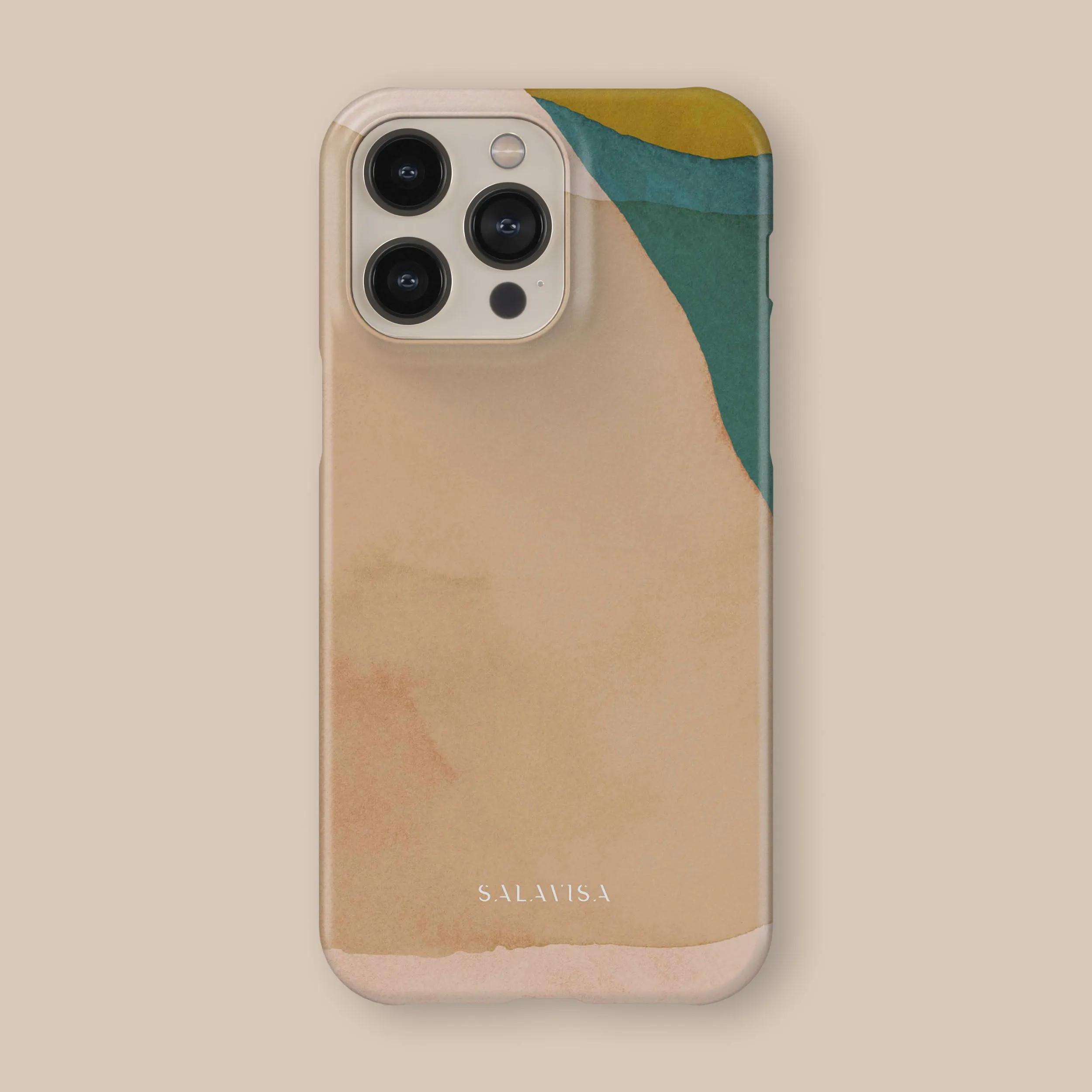 Beige Canvas Phone Case