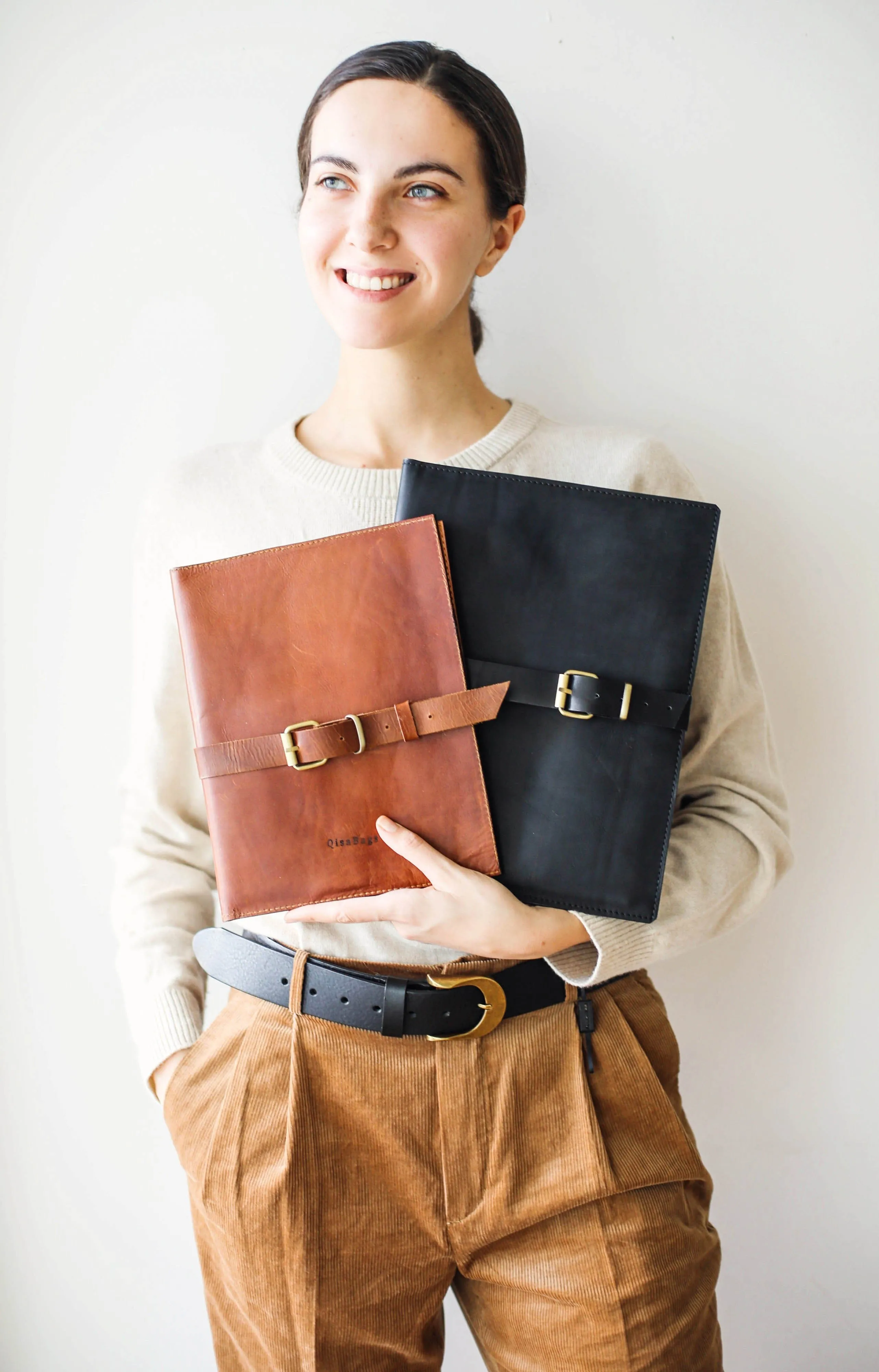 Black iPad Leather Case