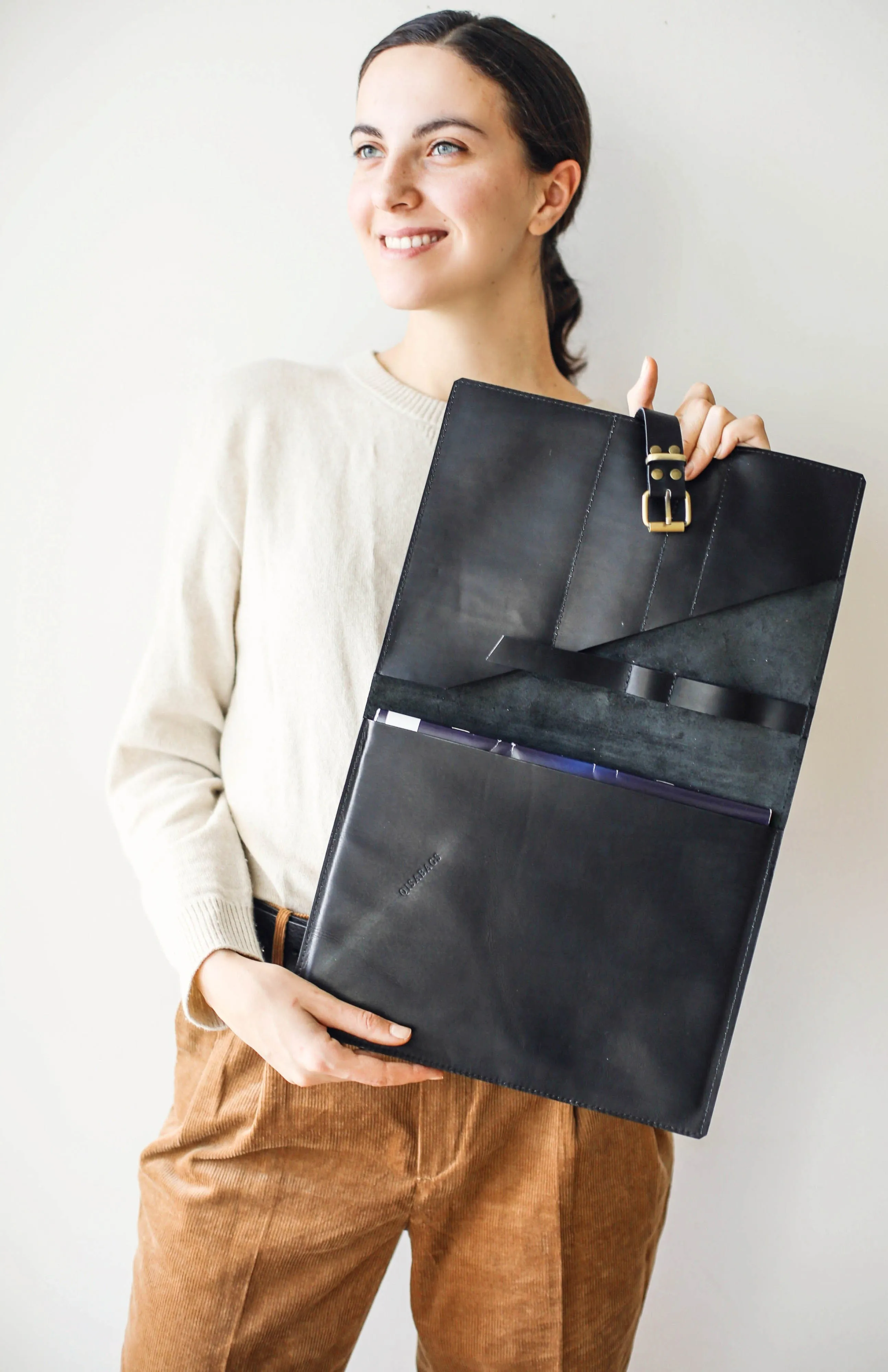 Black iPad Leather Case