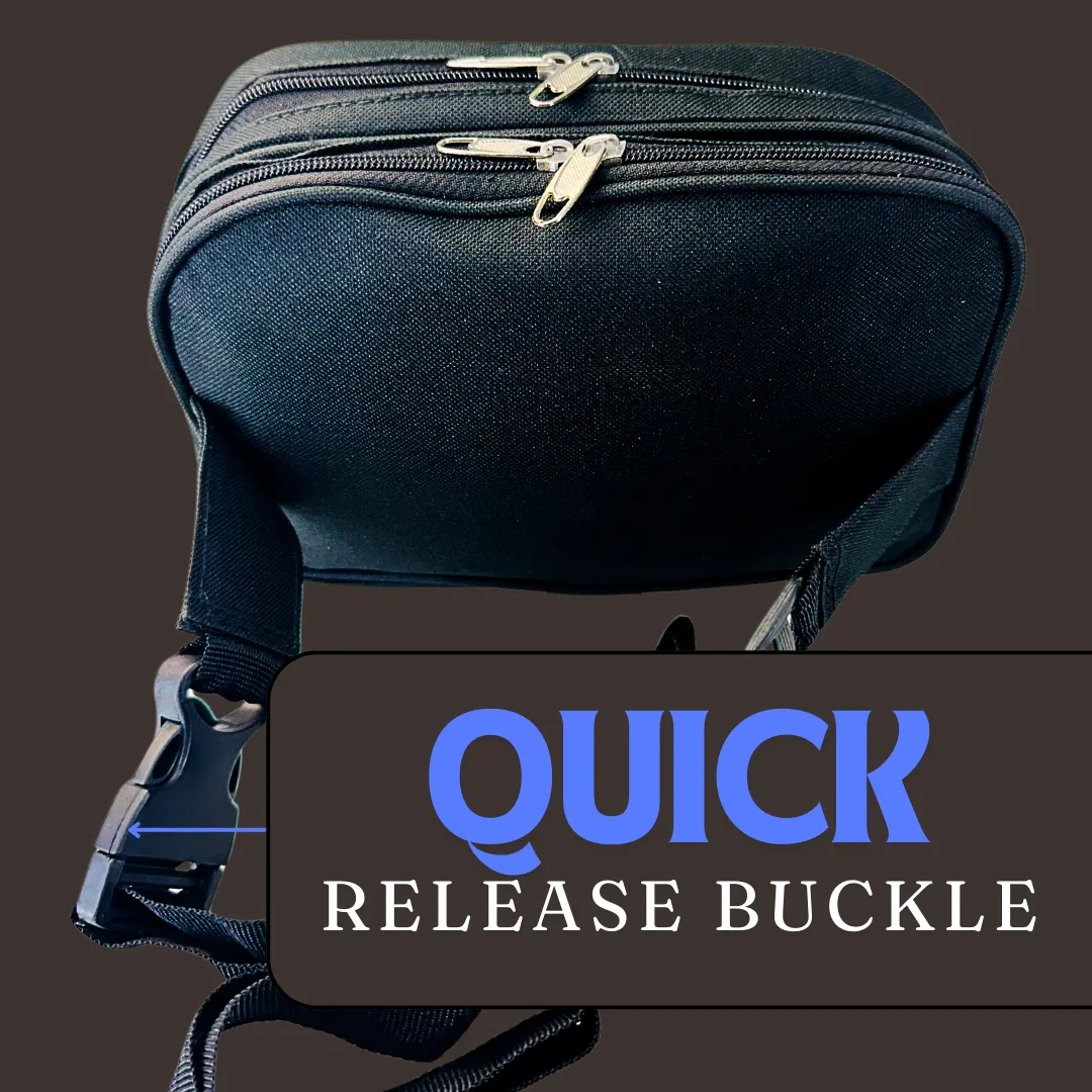 Black Money Pouch with Belt  - CAMP-27497