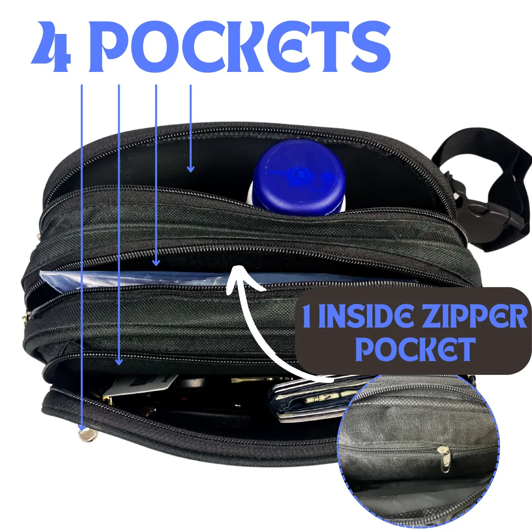Black Money Pouch with Belt  - CAMP-27497