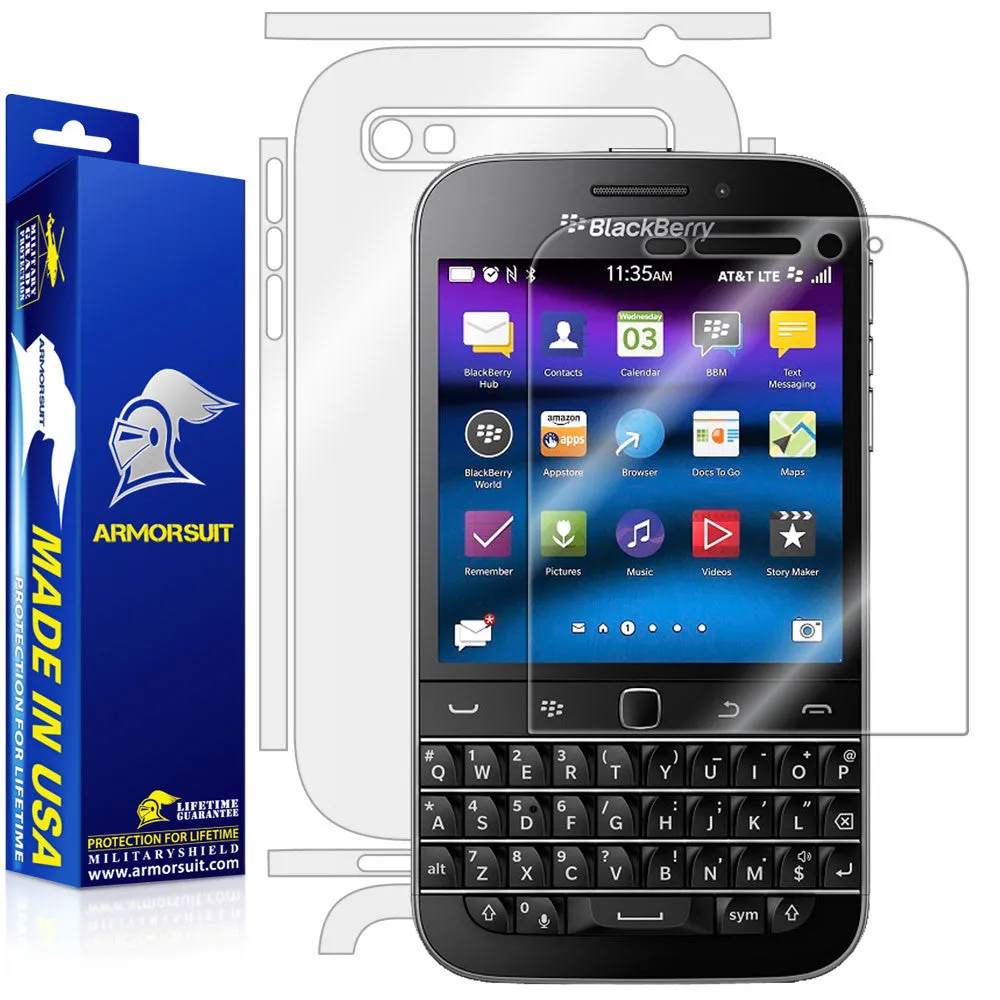BlackBerry Classic (Q20) Screen Protector   Full Body Skin Protector