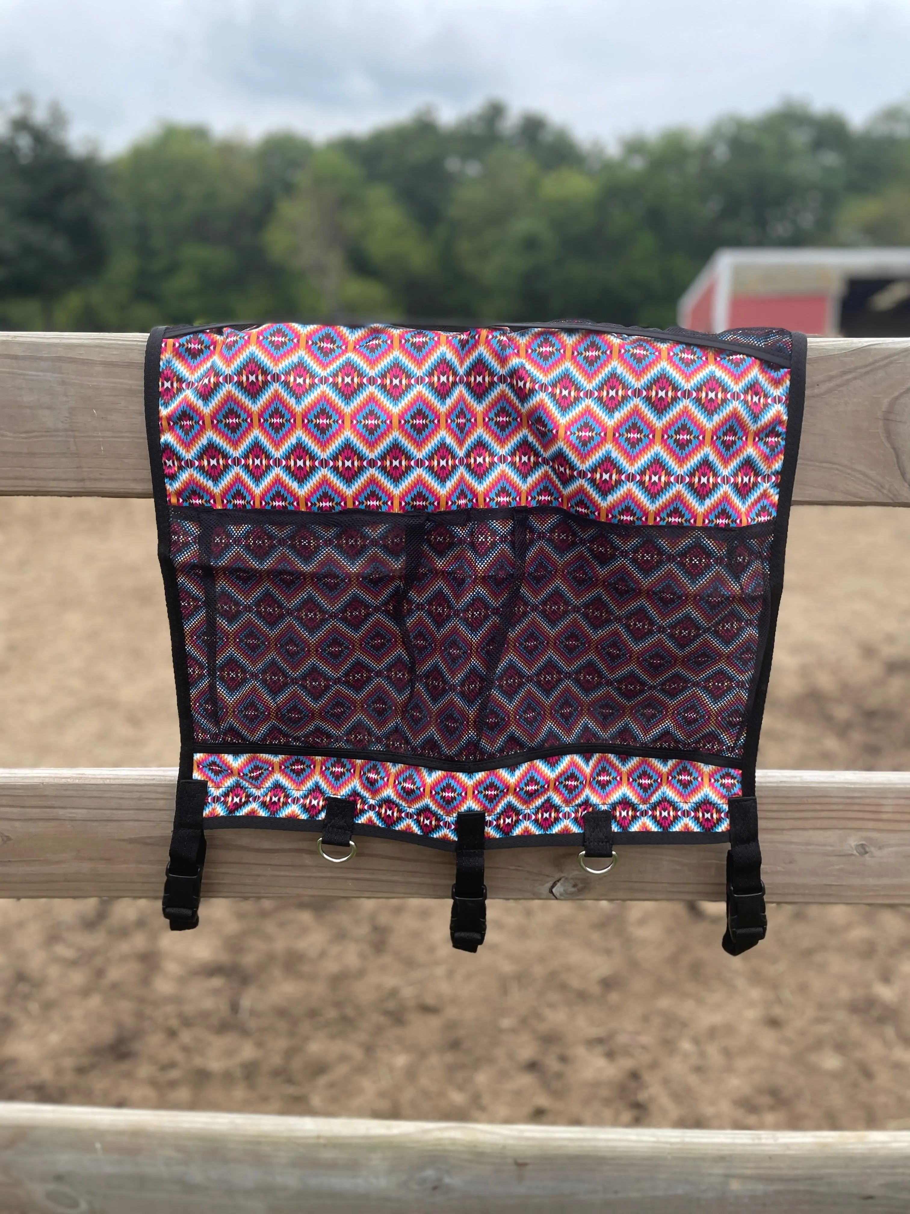 Bright Pink Aztec Hanging Trailer Organizer
