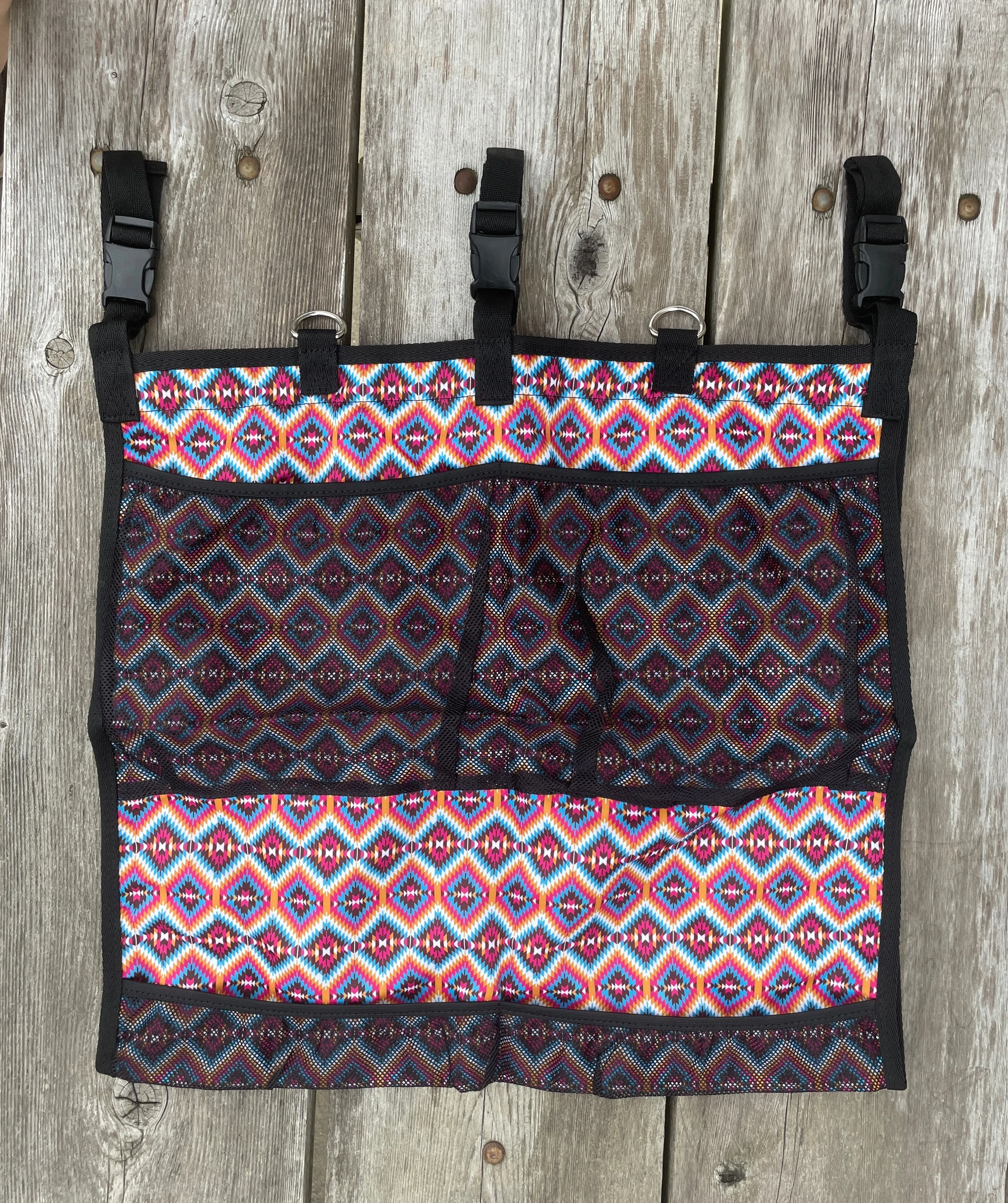 Bright Pink Aztec Hanging Trailer Organizer