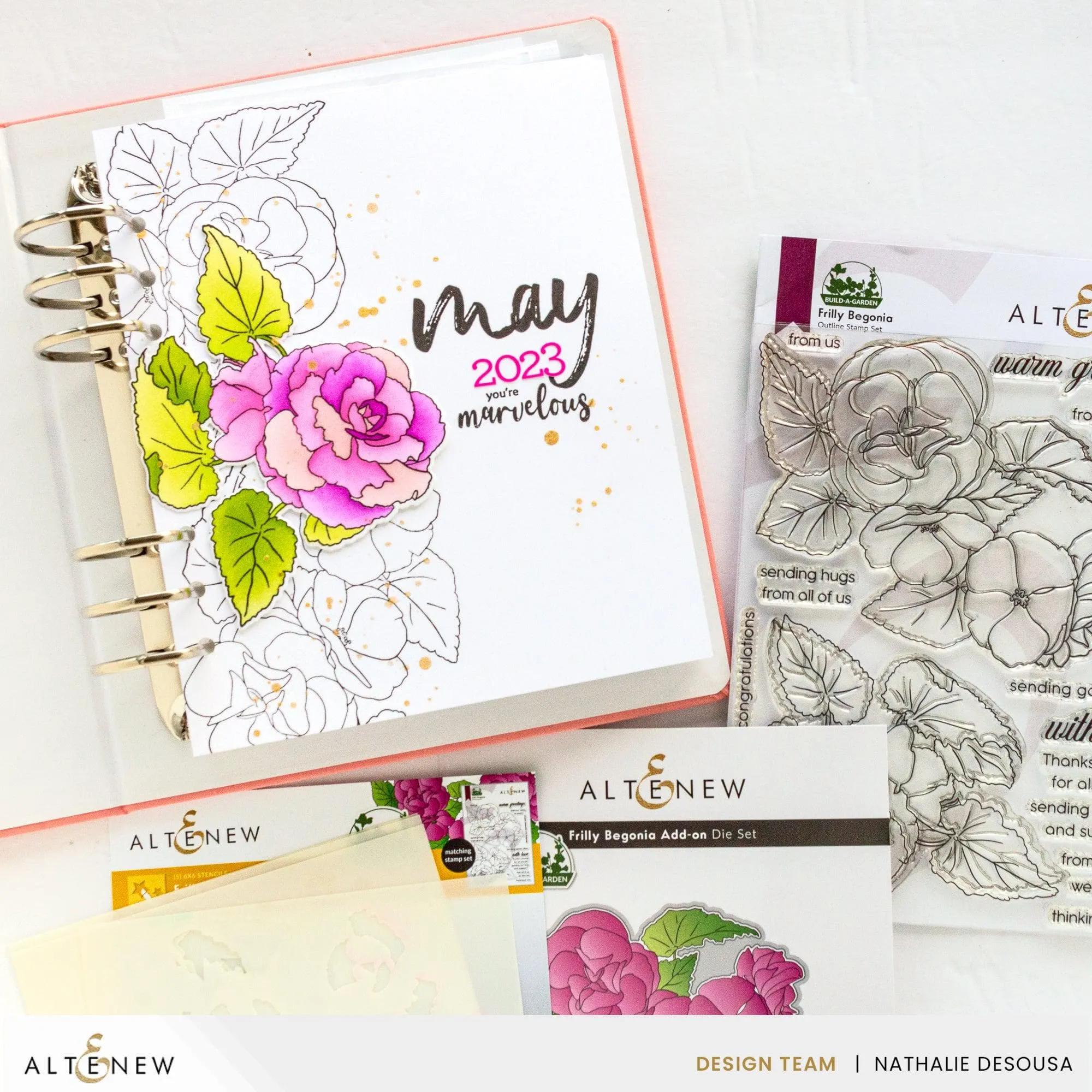 Build-A-Garden: Frilly Begonia & Add-on Die Bundle