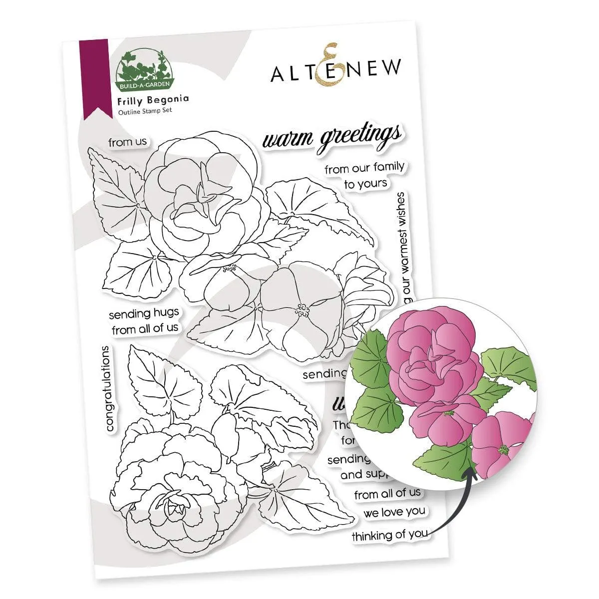 Build-A-Garden: Frilly Begonia & Add-on Die Bundle