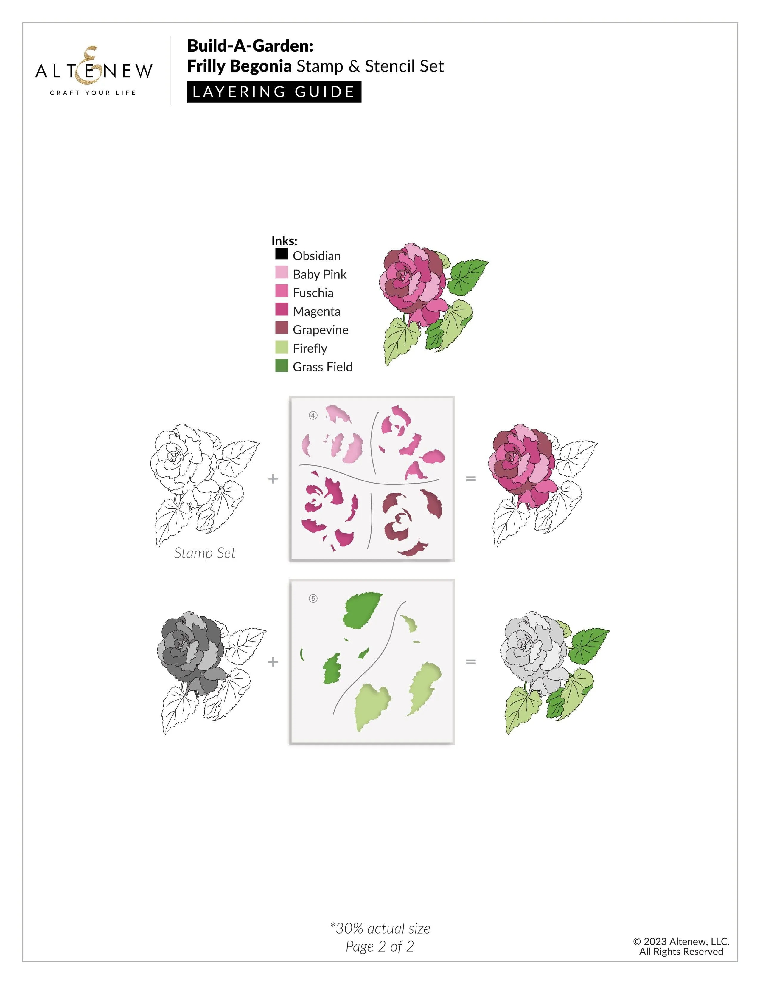 Build-A-Garden: Frilly Begonia & Add-on Die Bundle