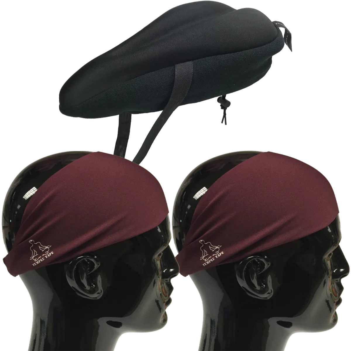 Bundle Pack: Bike Seat Cushion   2 Performance Sweatbands - PelotonMemes Exclusive