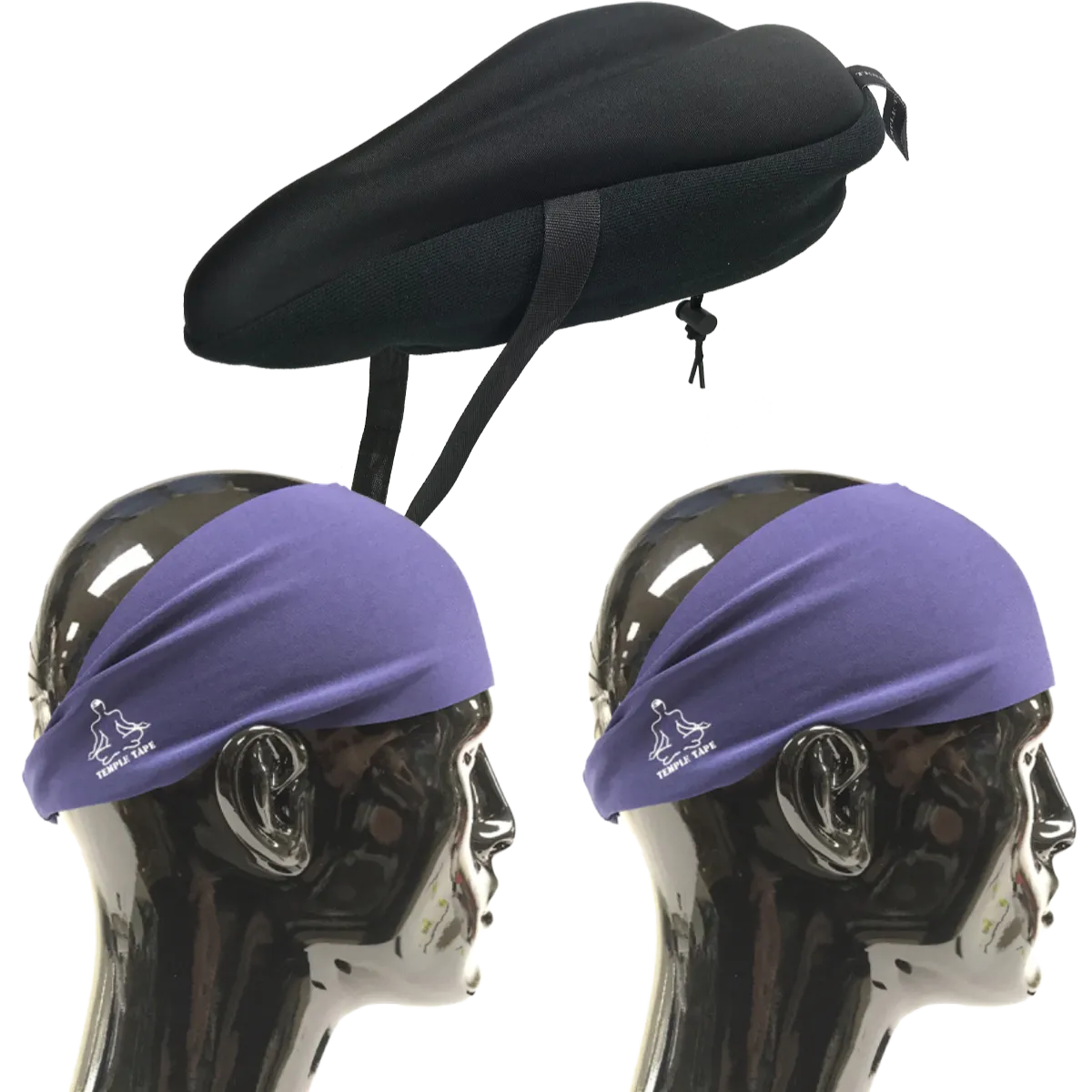 Bundle Pack: Bike Seat Cushion   2 Performance Sweatbands - PelotonMemes Exclusive