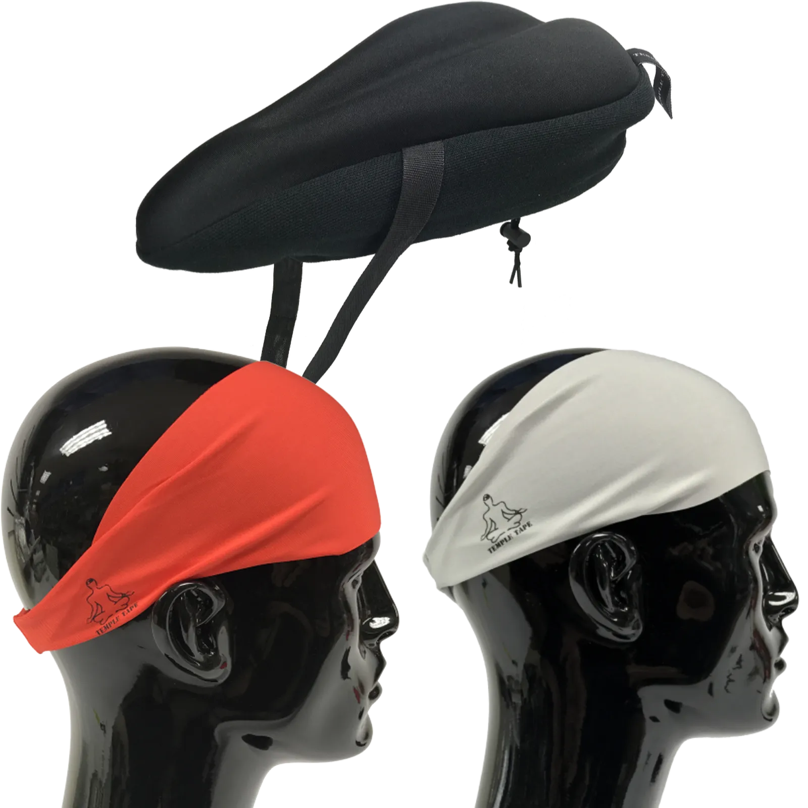 Bundle Pack: Bike Seat Cushion   2 Performance Sweatbands - PelotonMemes Exclusive