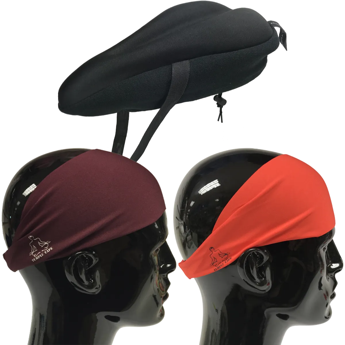 Bundle Pack: Bike Seat Cushion   2 Performance Sweatbands - PelotonMemes Exclusive