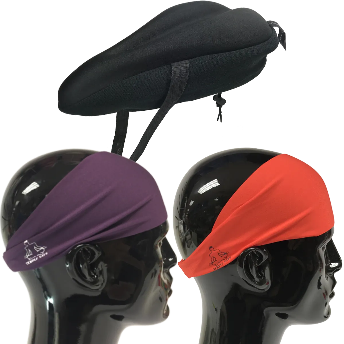 Bundle Pack: Bike Seat Cushion   2 Performance Sweatbands - PelotonMemes Exclusive
