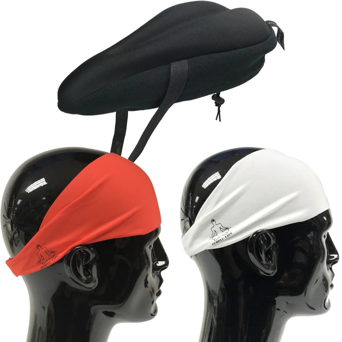 Bundle Pack: Bike Seat Cushion   2 Performance Sweatbands - PelotonMemes Exclusive