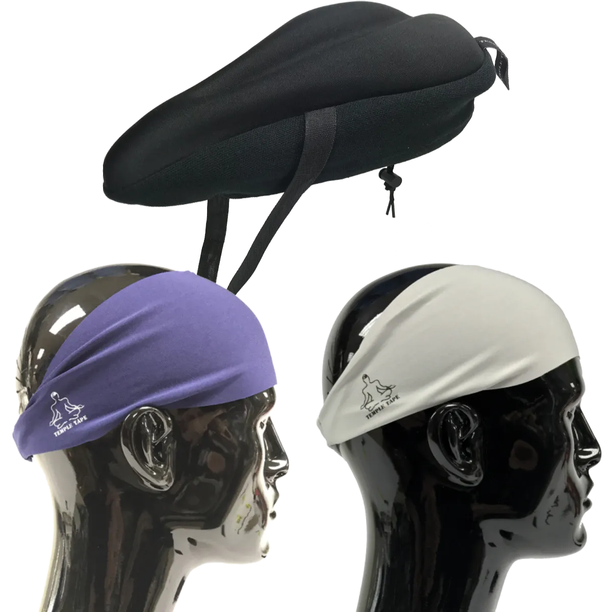 Bundle Pack: Bike Seat Cushion   2 Performance Sweatbands - PelotonMemes Exclusive