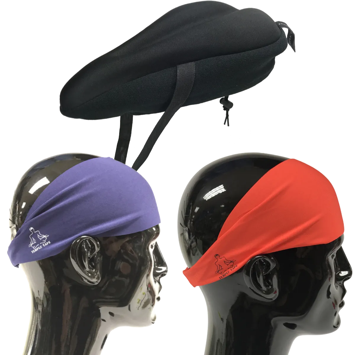 Bundle Pack: Bike Seat Cushion   2 Performance Sweatbands - PelotonMemes Exclusive