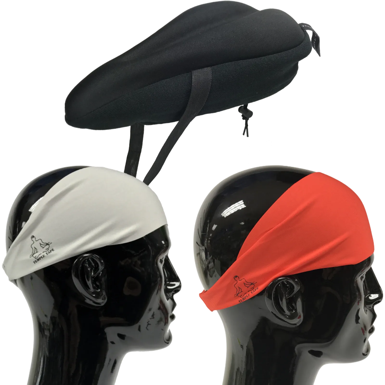 Bundle Pack: Bike Seat Cushion   2 Performance Sweatbands - PelotonMemes Exclusive
