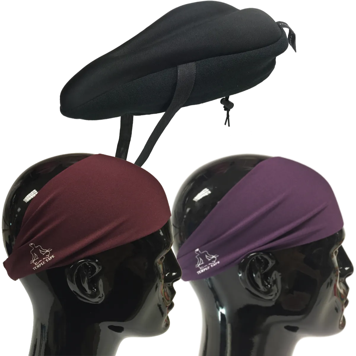 Bundle Pack: Bike Seat Cushion   2 Performance Sweatbands - PelotonMemes Exclusive