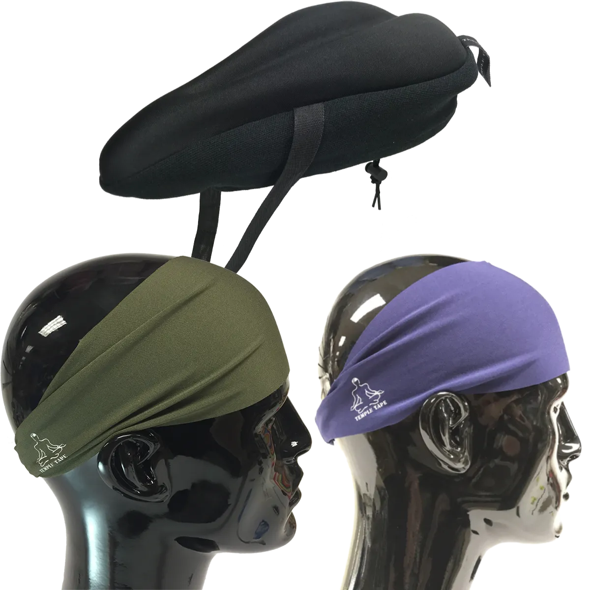 Bundle Pack: Bike Seat Cushion   2 Performance Sweatbands - PelotonMemes Exclusive