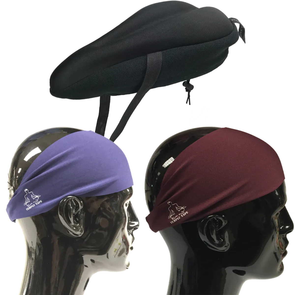 Bundle Pack: Bike Seat Cushion   2 Performance Sweatbands - PelotonMemes Exclusive