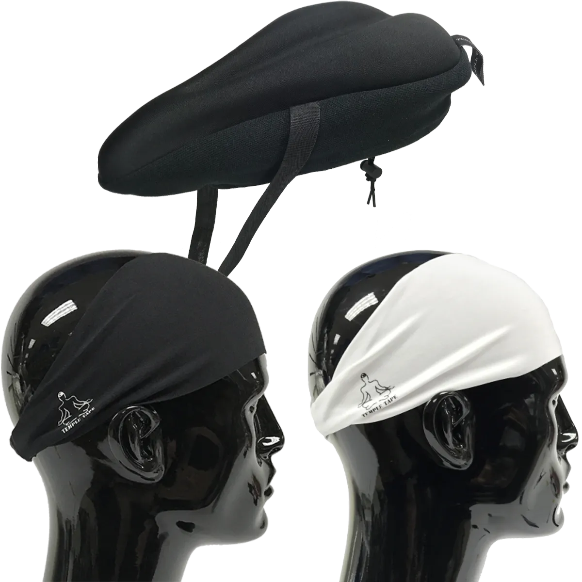 Bundle Pack: Bike Seat Cushion   2 Performance Sweatbands - PelotonMemes Exclusive