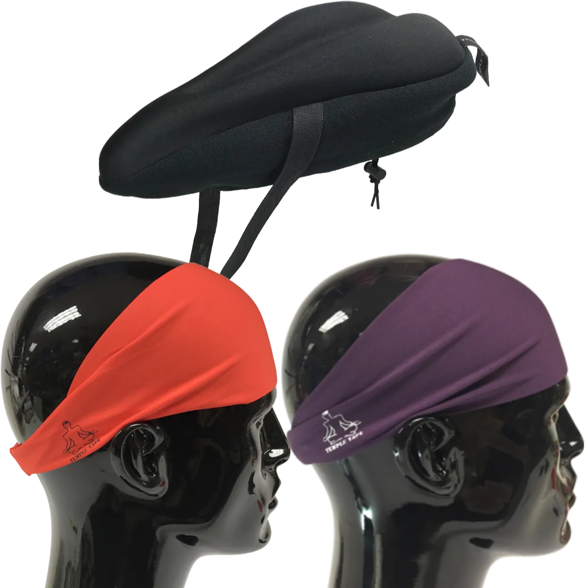 Bundle Pack: Bike Seat Cushion   2 Performance Sweatbands - PelotonMemes Exclusive