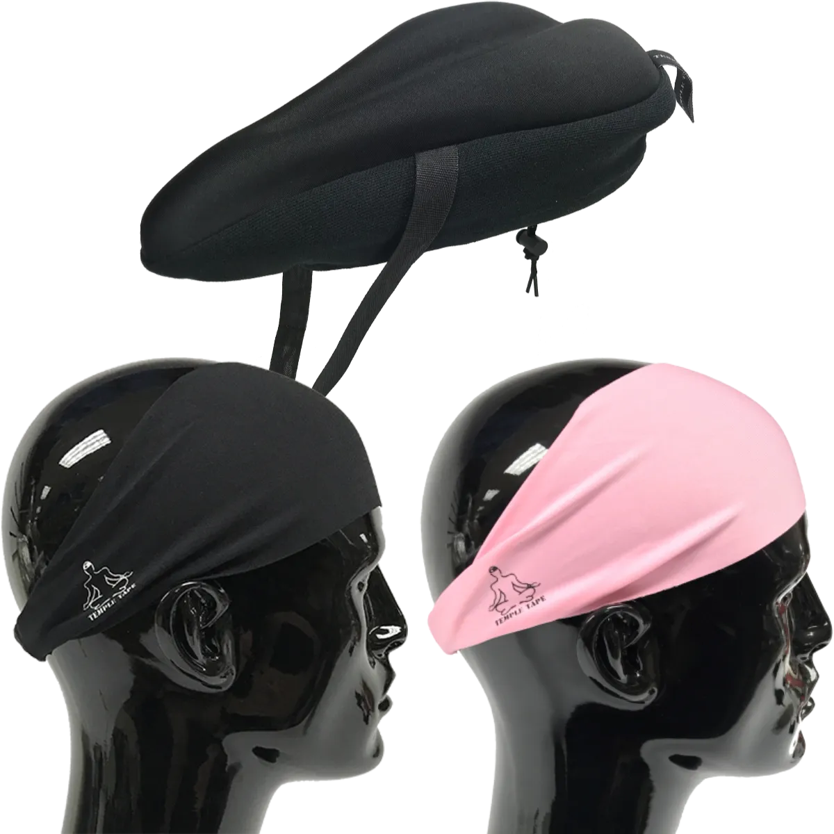 Bundle Pack: Bike Seat Cushion   2 Performance Sweatbands - PelotonMemes Exclusive