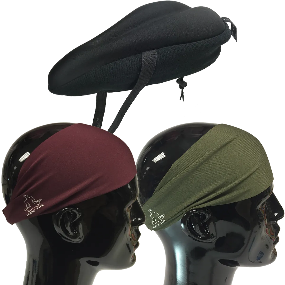 Bundle Pack: Bike Seat Cushion   2 Performance Sweatbands - PelotonMemes Exclusive